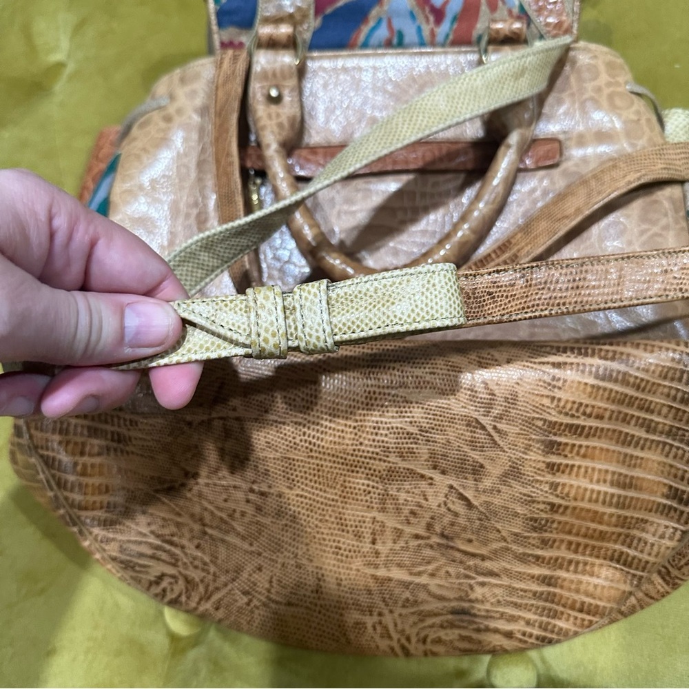 Sharif Patchwork Leather Convertible Backpack & S… - image 8